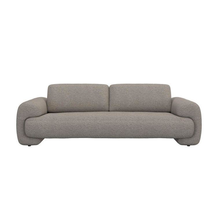 Canapé en tissu bouclé texturé Molino – Latte n°1402 RO – Canapé 3 places