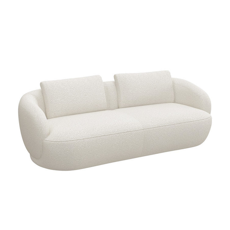 Canapé en tissu bouclé texturé Torino – Off White n°1401 RO – Canapé 3 places