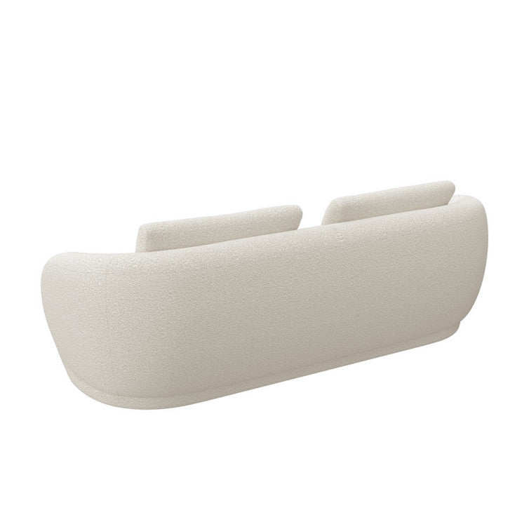 Canapé en tissu bouclé texturé Torino – Off White n°1401 RO – Canapé 3 places