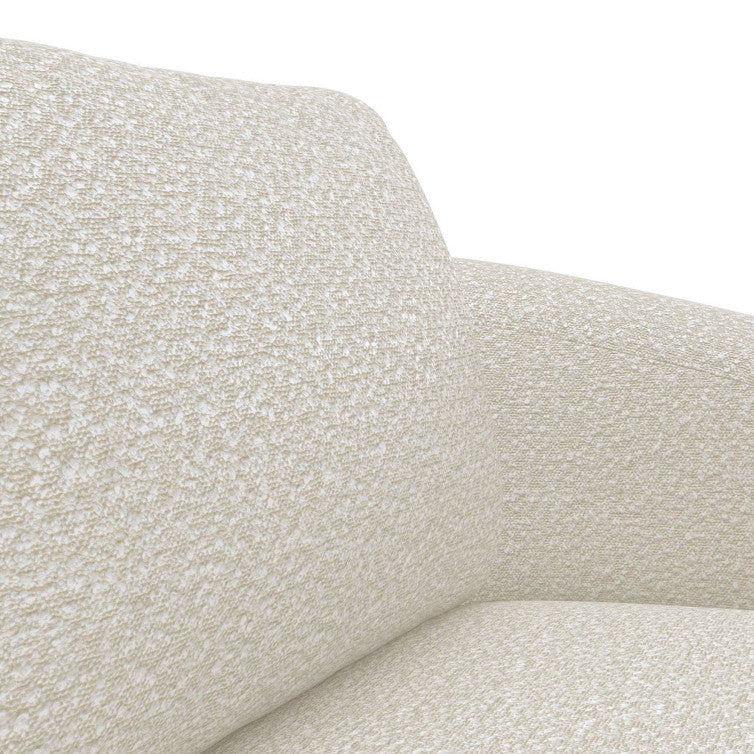 Canapé en tissu bouclé texturé Torino – Off White n°1401 RO – Canapé 3 places