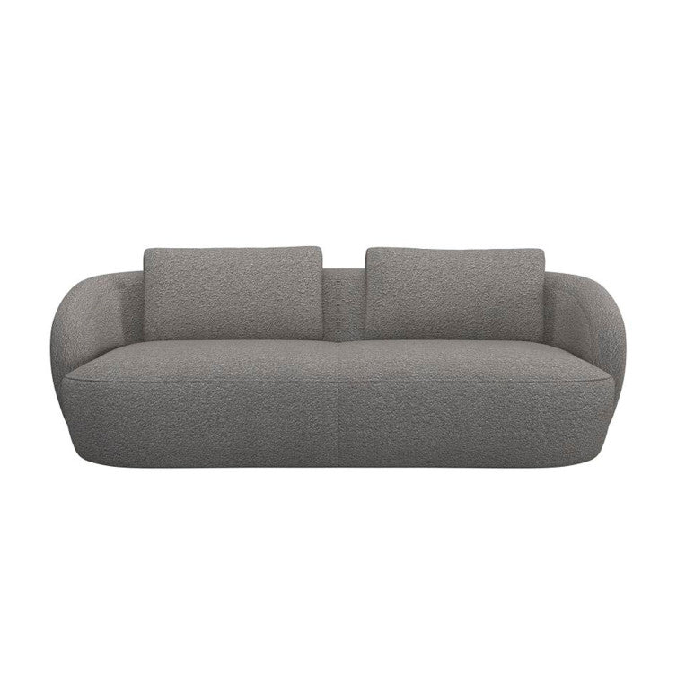 Canapé en tissu bouclé texturé Torino – Latte n°1402 RO – Canapé 3 places