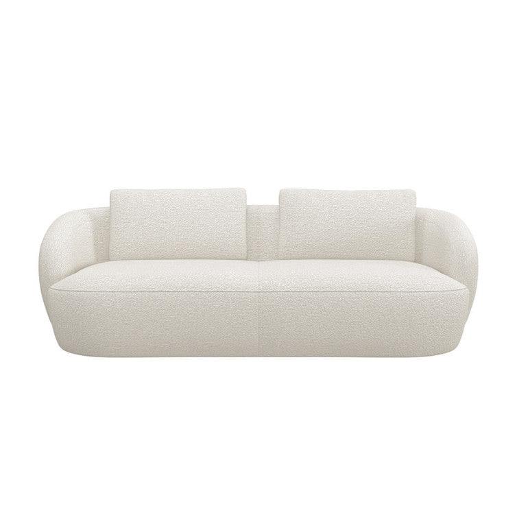 Canapé en tissu bouclé texturé Torino – Off White n°1401 RO – Canapé 3 places