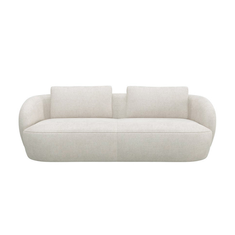 Canapé en tissu chenille texturé Torino – Champagne n°1090 BU – Canapé 3 places