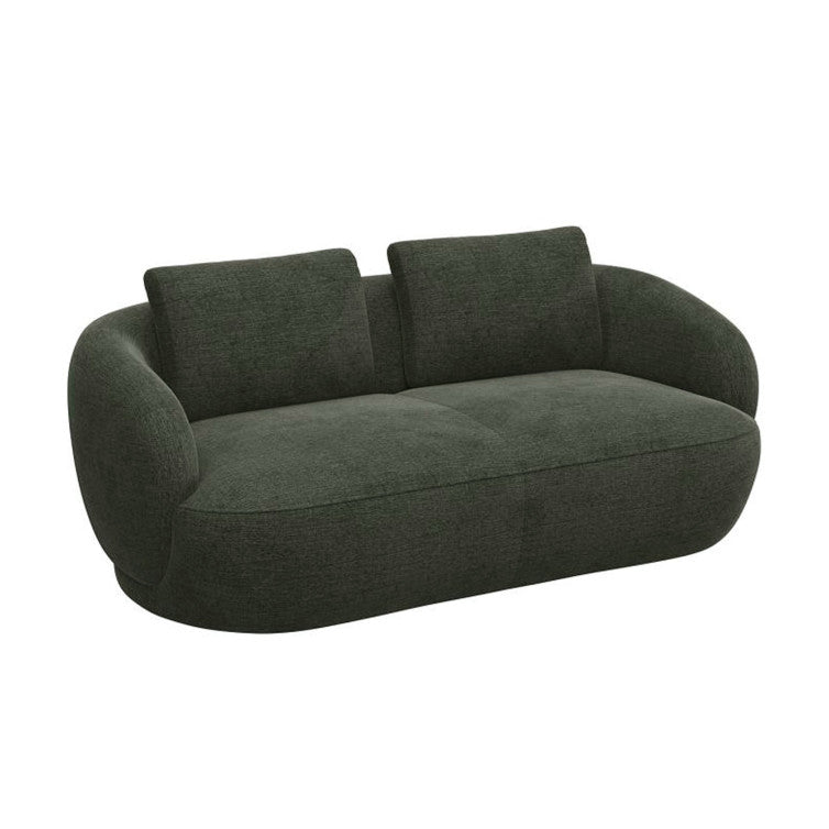 Canapé en tissu chenille texturé Torino – Turtle n°1094 BU – Canapé 2,5 places