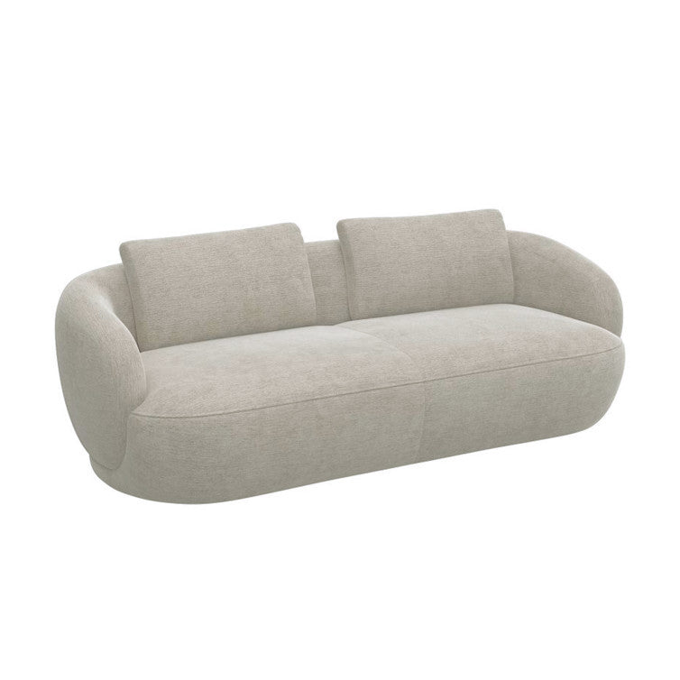 Canapé en tissu chenille texturé Torino – Mushroom n°1091 BU – Canapé 3 places