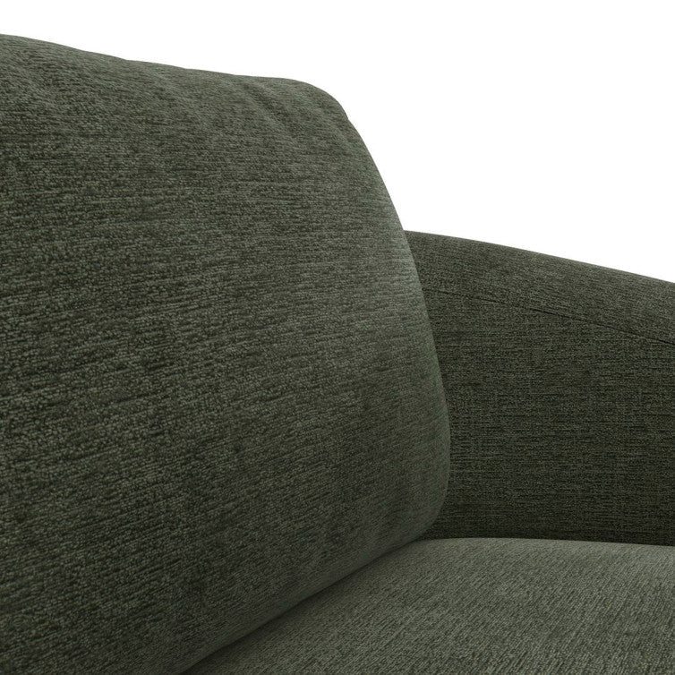 Canapé en tissu chenille texturé Torino – Turtle n°1094 BU – Canapé 2,5 places