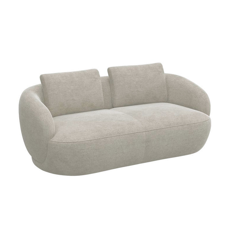 Canapé en tissu chenille texturé Torino – Mushroom n°1091 BU – Canapé 2,5 places