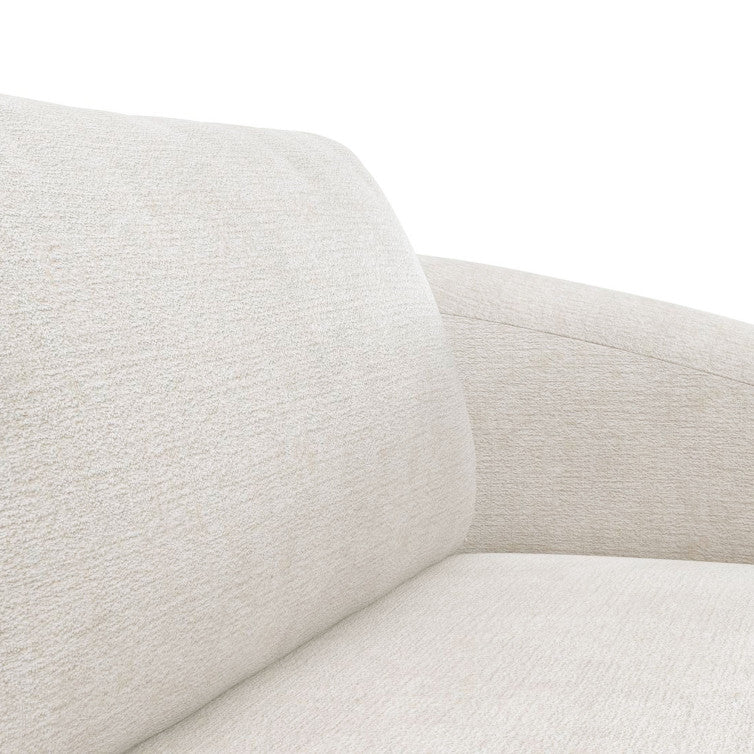 Canapé en tissu chenille texturé Torino – Champagne n°1090 BU – Canapé 3 places