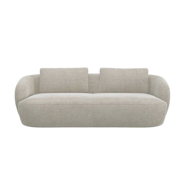 Canapé en tissu chenille texturé Torino – Mushroom n°1091 BU – Canapé 3 places
