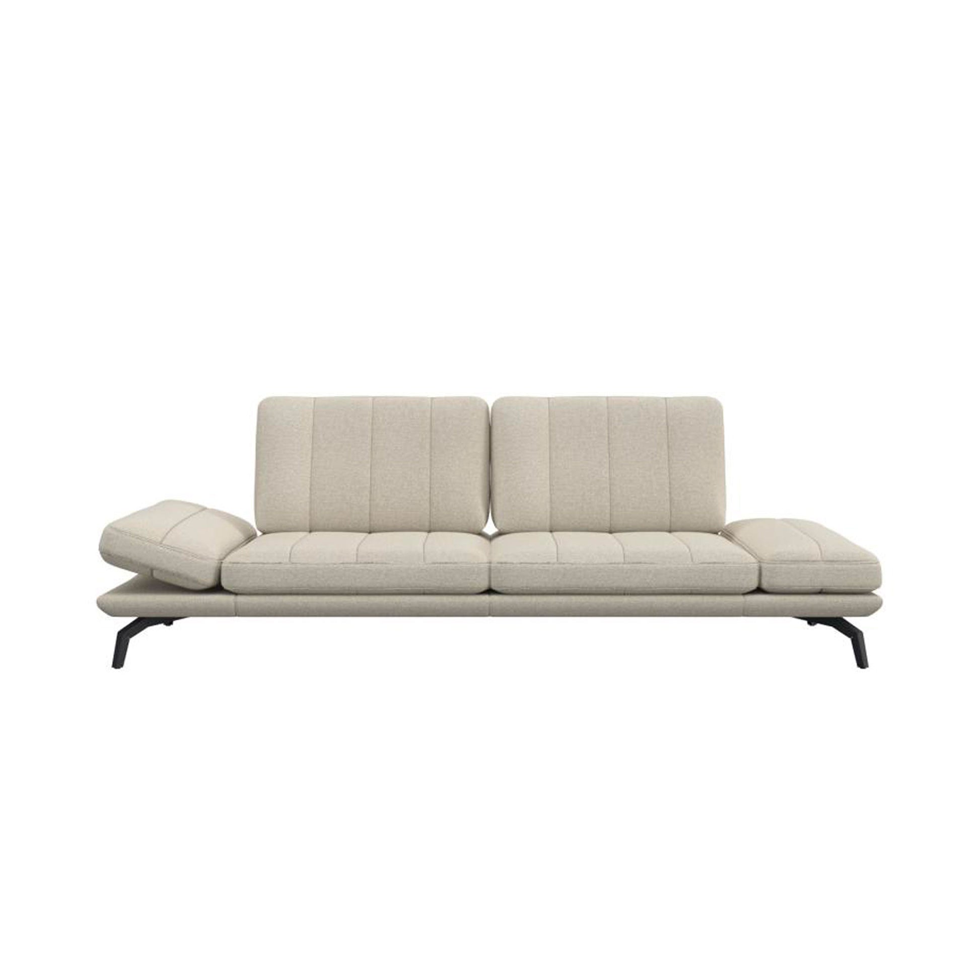 394 2968 Canape En Tissu Chenille Tropea Avec Pieds Metal.Html – Natural n°1030 MA – Canapé 3 places