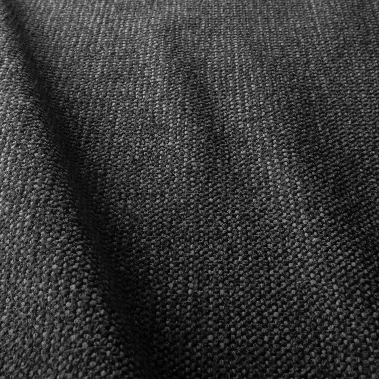 Canapé en tissu chiné Charlie avec pieds métal – Anthracite n°6SN – Canapé 3 places