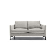 Canapé en tissu chiné Impulse avec pieds métal – Light grey n°4KI – Canapé 2 places