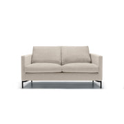 Canapé en tissu chiné Impulse avec pieds métal – Natur n°1KI – Canapé 2 places