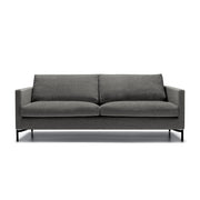 Canapé en tissu chiné Impulse avec pieds métal – Grey beige n°5KI – Canapé 3 places