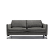 Canapé en tissu chiné Impulse avec pieds métal – Grey beige n°5KI – Canapé 2,5 places
