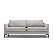 Canapé en tissu chiné Impulse avec pieds métal – Light grey n°4KI – Canapé 3 places