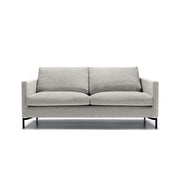 Canapé en tissu chiné Impulse avec pieds métal – Light grey n°4KI – Canapé 2,5 places