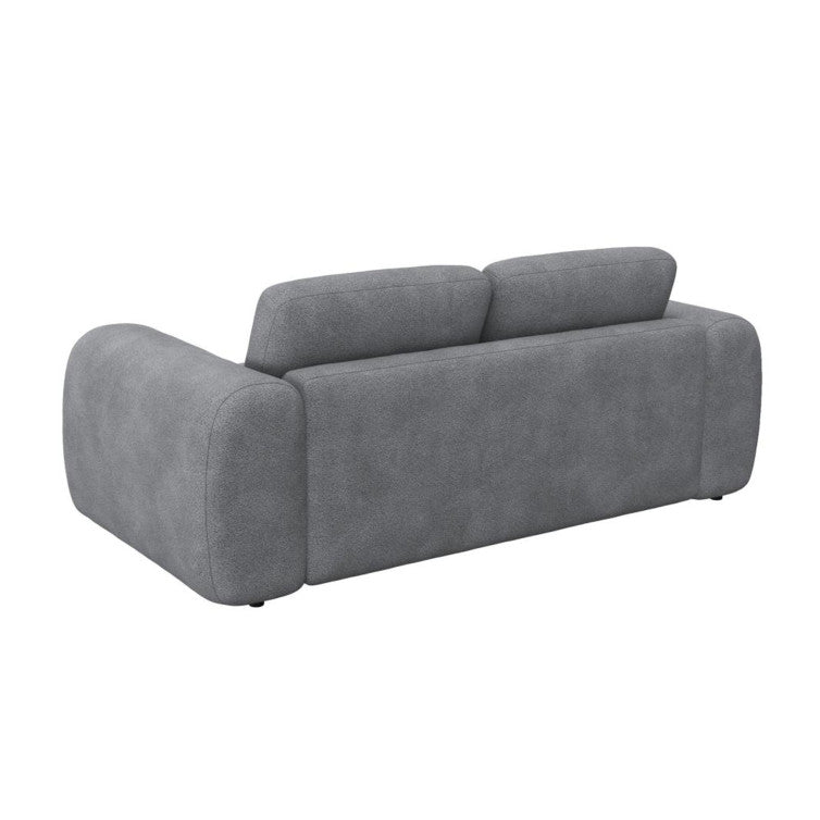 Canapé en tissu effet bouclé Molino – Soft Grey n°1220 BO – Canapé 2,5 places