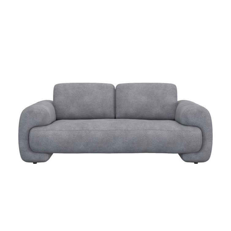 Canapé en tissu effet bouclé Molino – Soft Grey n°1220 BO – Canapé 2,5 places