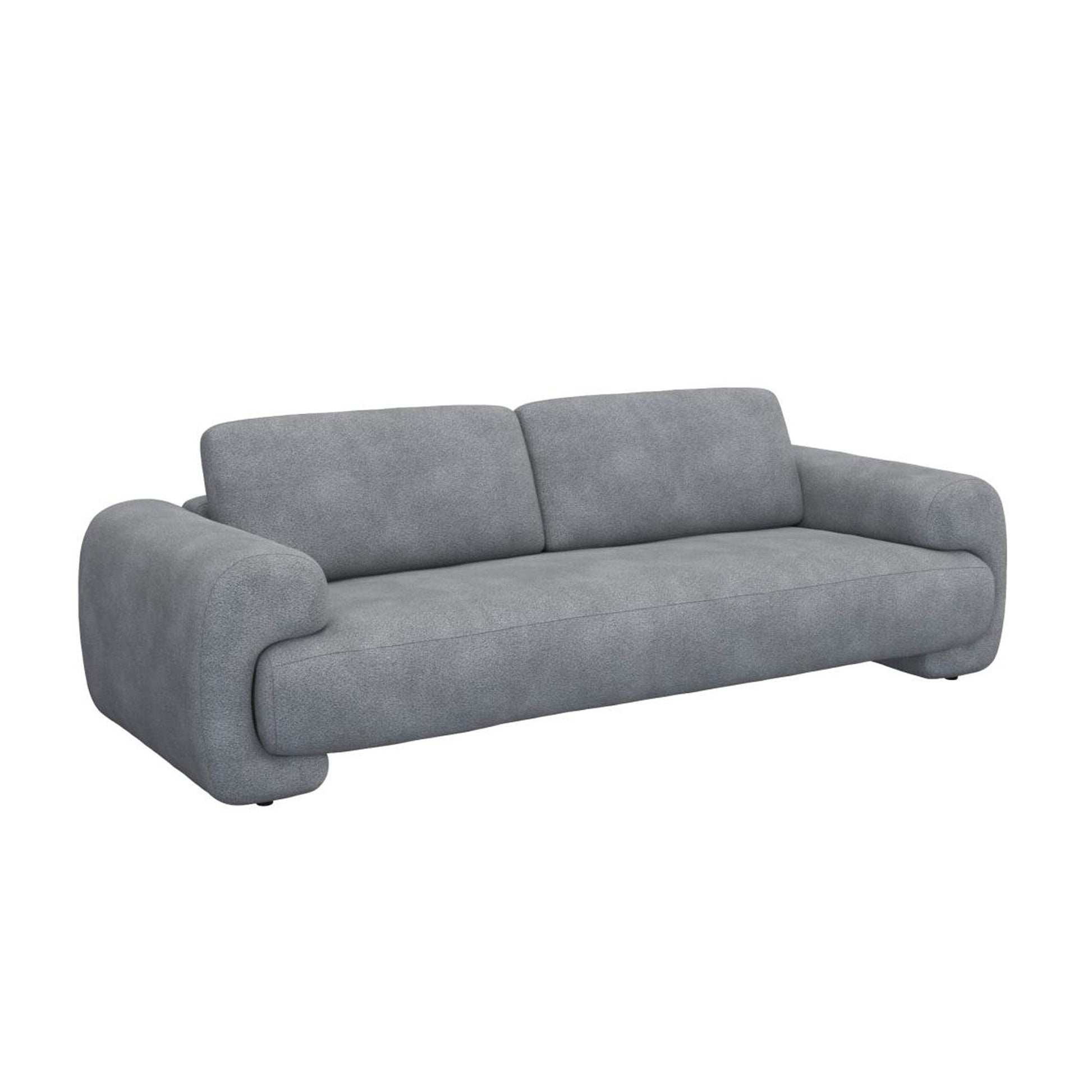 391 2956 Canape En Tissu Effet Boucle Molino.Html – Soft Grey n°1220 BO – Canapé 3 places
