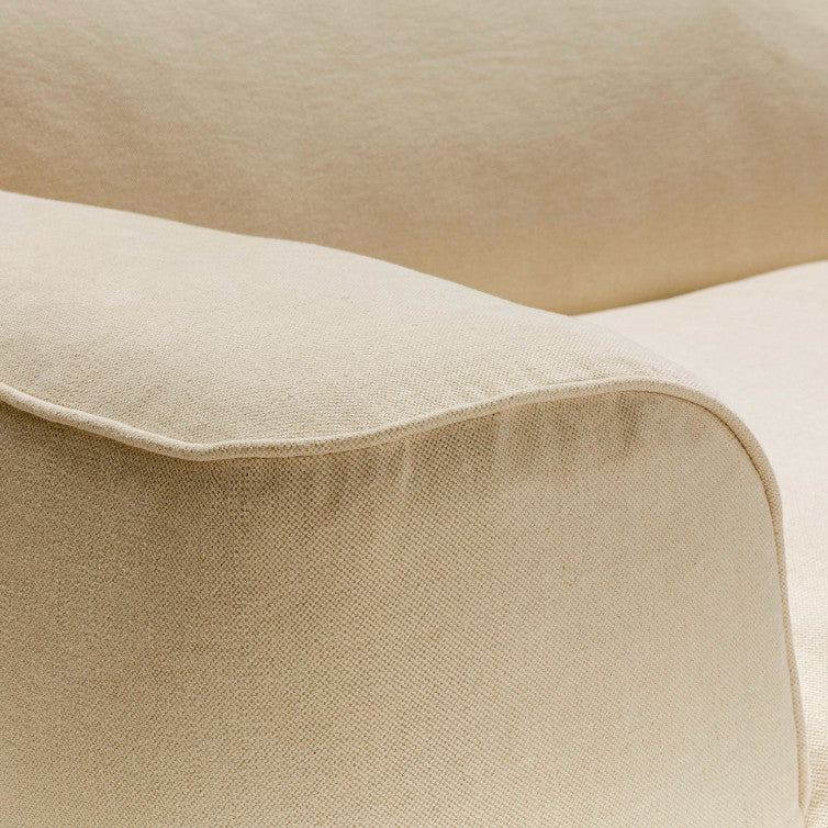 Canapé en tissu naturel coton/lin Emily – Natur n°1419CAL – Set n°1 - 4 places
