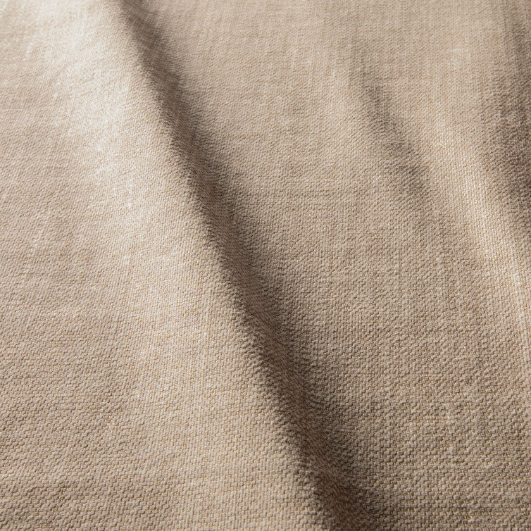 Canapé en tissu naturel coton/lin Mynta avec pieds bois – Beige n°2CS – Canapé 2,5 places