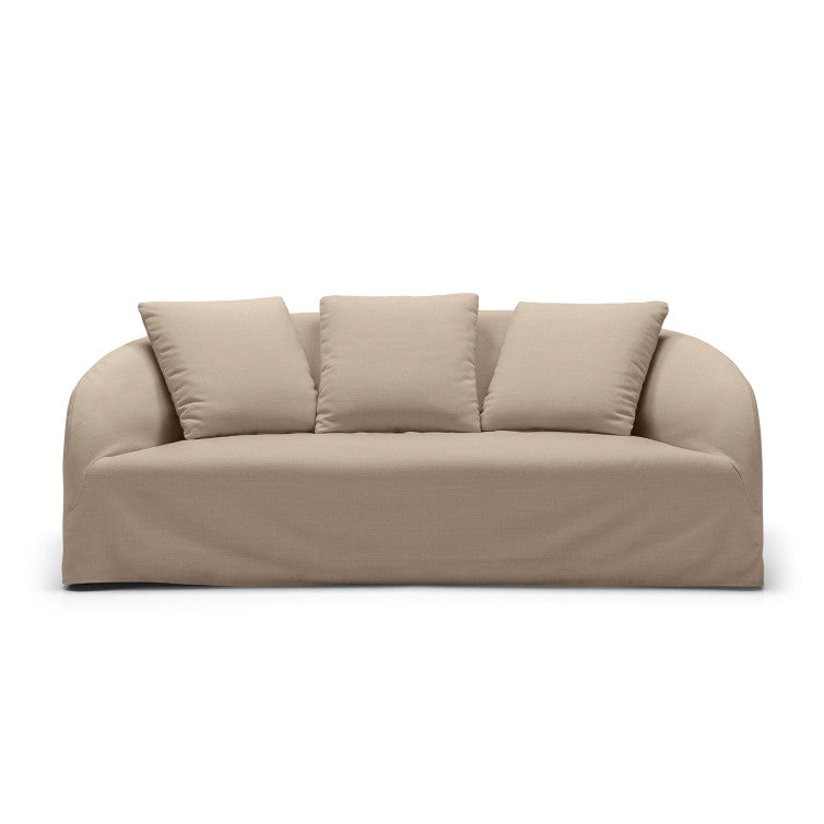 Canapé en tissu outdoor Dahlia – Beige n°3MA – Canapé 3 places