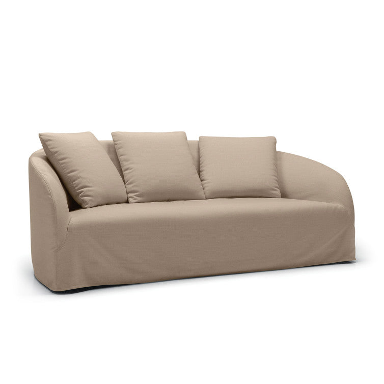Canapé en tissu outdoor Dahlia – Beige n°3MA – Canapé 3 places