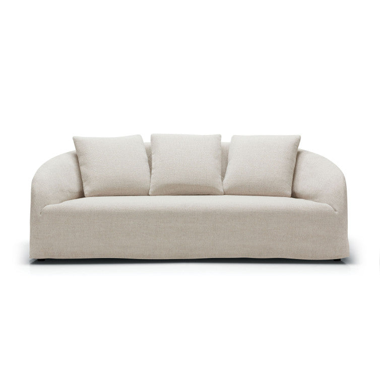 Canapé en tissu outdoor jacquard Dahlia – Nature n°1PI – Canapé 3 places