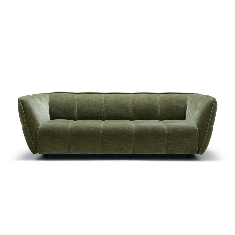 Canapé en velours chenillé Clyde – Forest Green n°13WI – Canapé 3 places