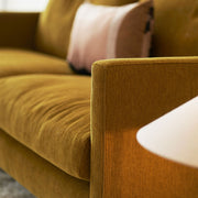 Canapé en velours côtelé Impulse avec pieds métal – Mustard n°1MO – Canapé 3 places