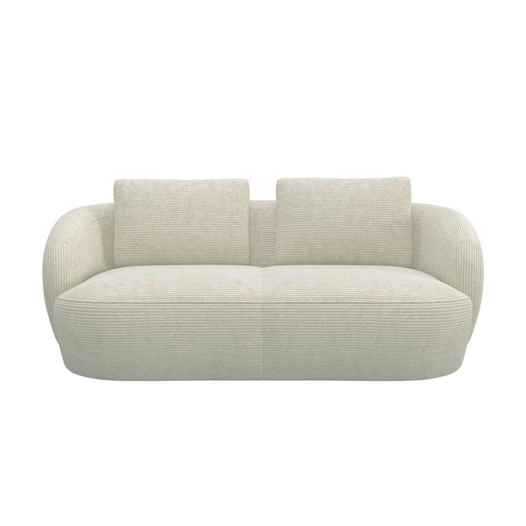 Canapé en velours côtelé Torino – Ivory n°1080 SC – Canapé 2,5 places
