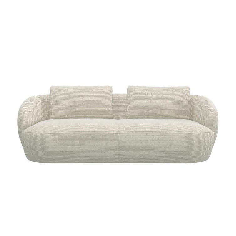 Canapé en velours côtelé Torino – Ivory n°1080 SC – Canapé 3 places