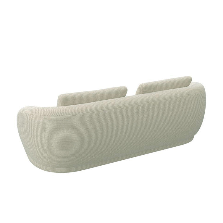 Canapé en velours côtelé Torino – Ivory n°1080 SC – Canapé 3 places