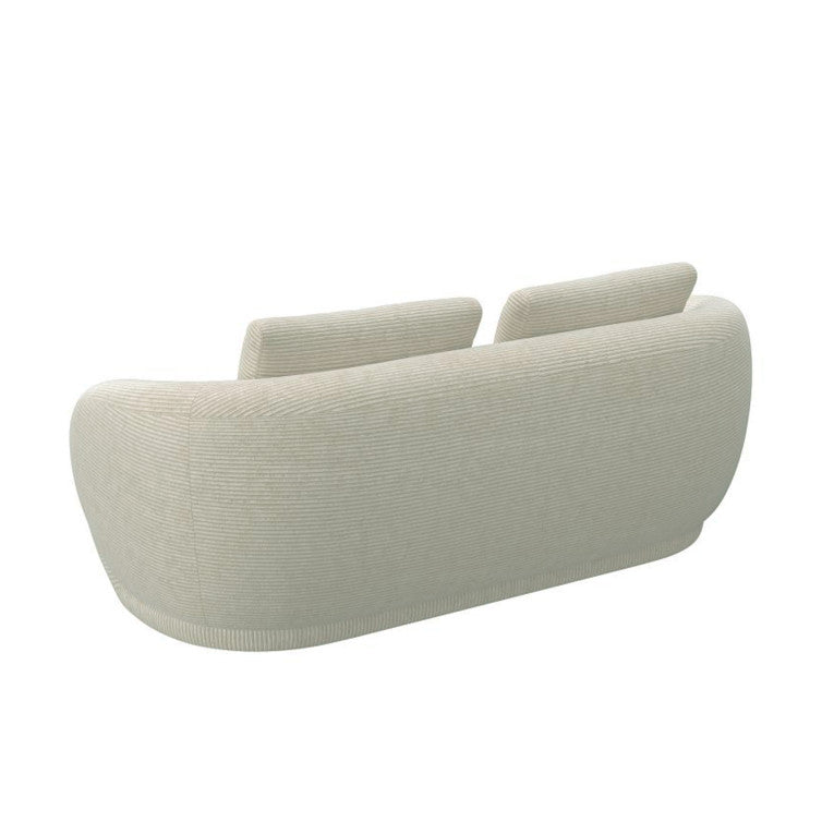 Canapé en velours côtelé Torino – Ivory n°1080 SC – Canapé 2,5 places