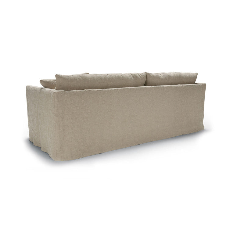 Canapé pur lin Lill avec jupette – Flax n°2LIN – Canapé 3 places