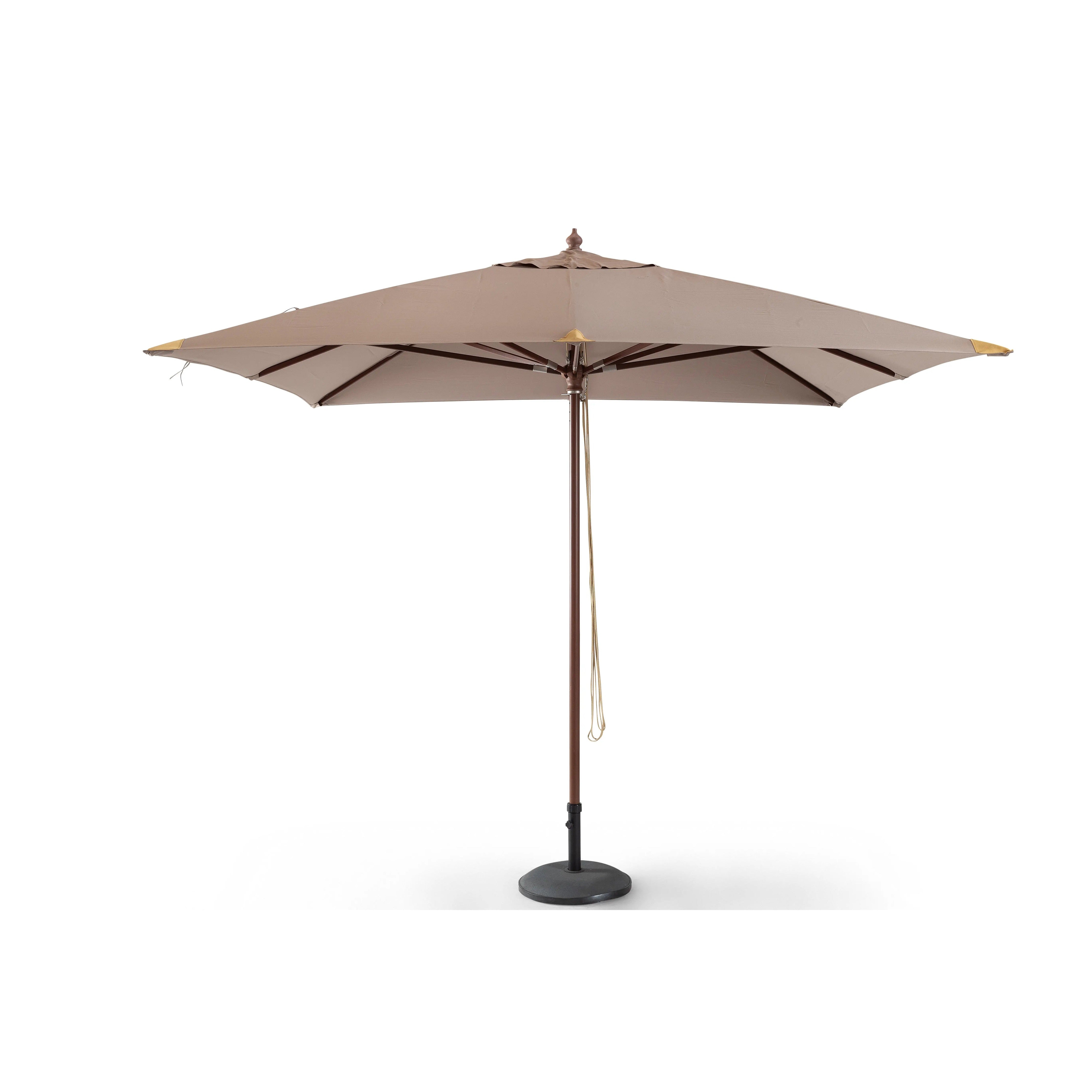 Parasol en bois taupe élégant - Style lignart