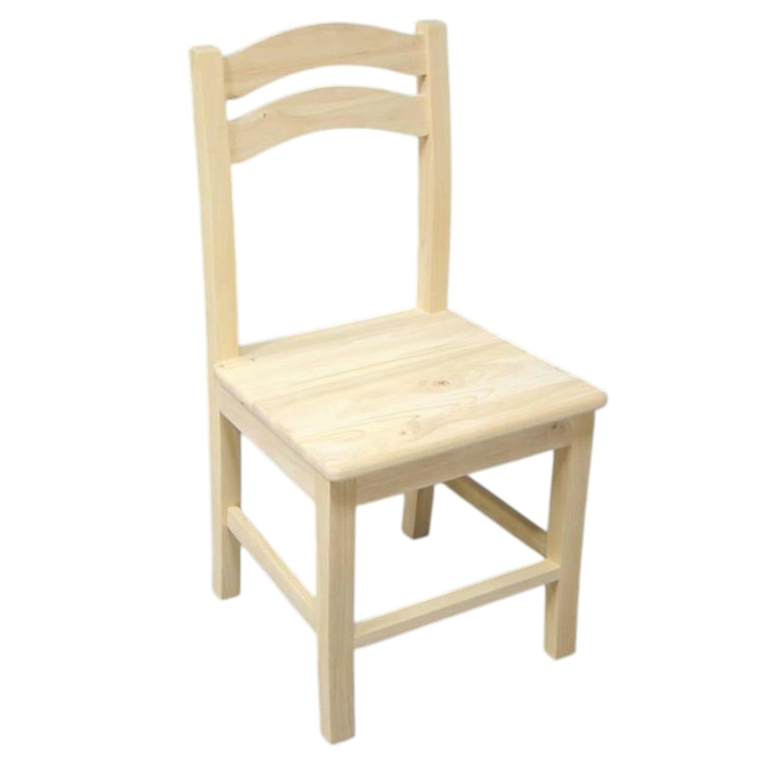 Chaise en bois massif - Style traditionnel
