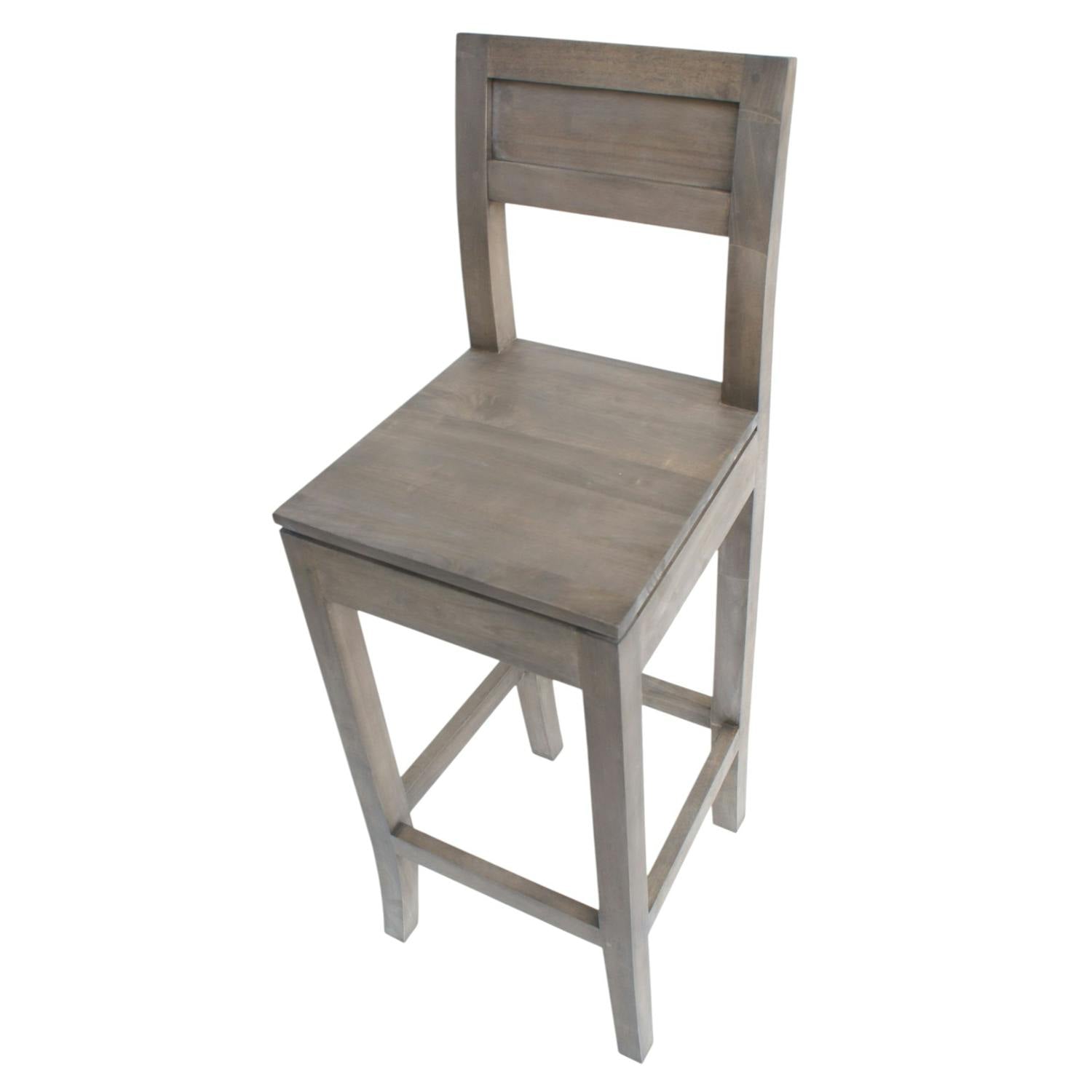 Chaise de bar en bois massif - Style élégant