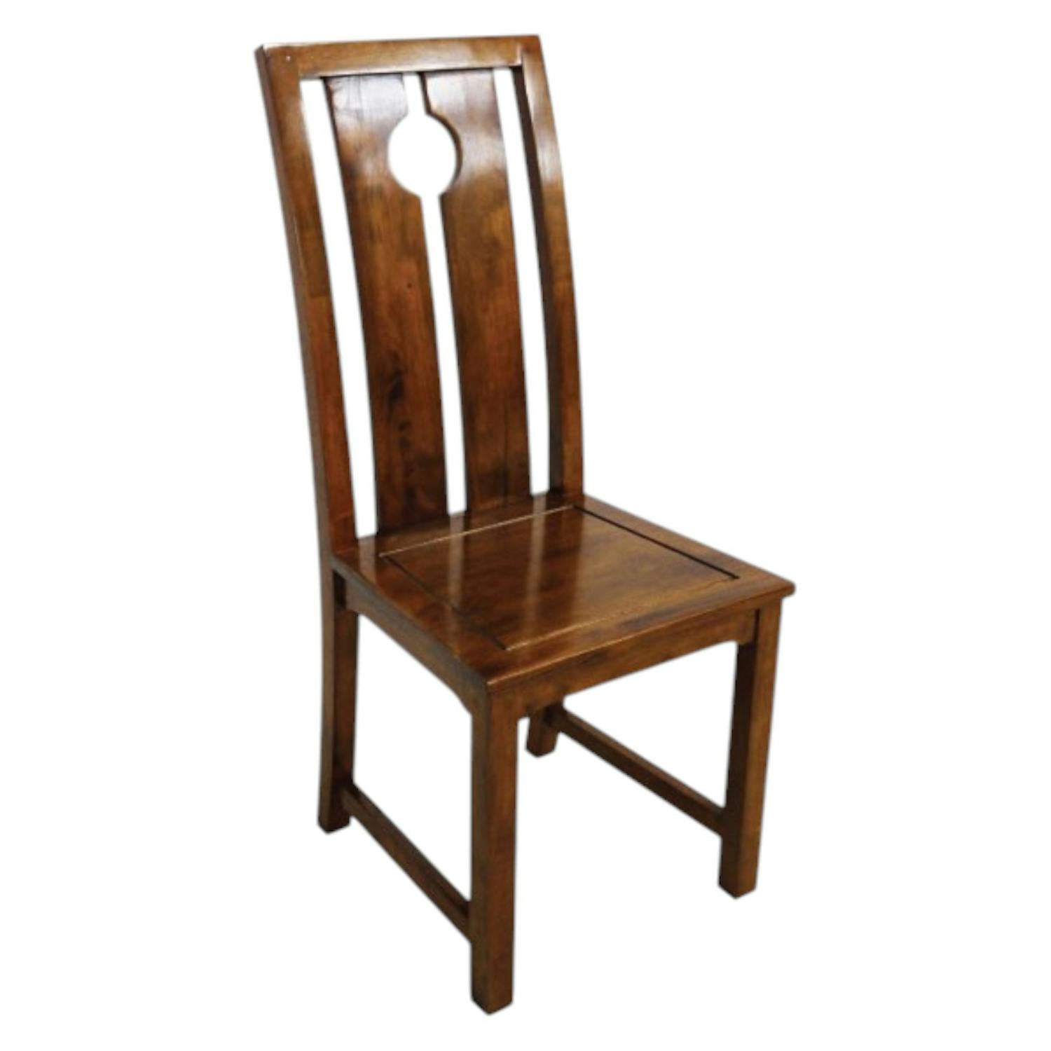 Chaise chinoise ming hévéa massif MAORI
