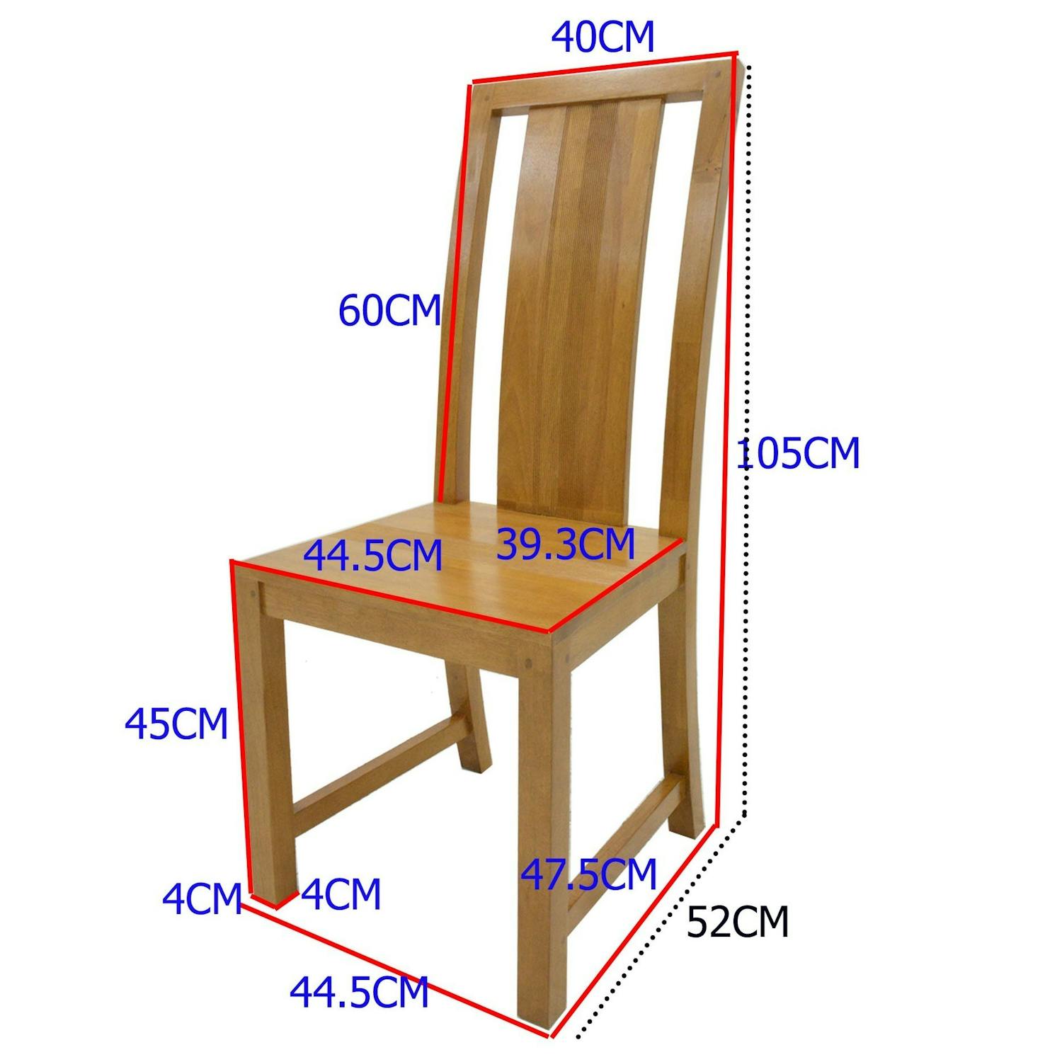 Chaise coloniale bois hévéa massif GALA