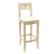 Tabouret de bar en Bois Massif - Style exotique