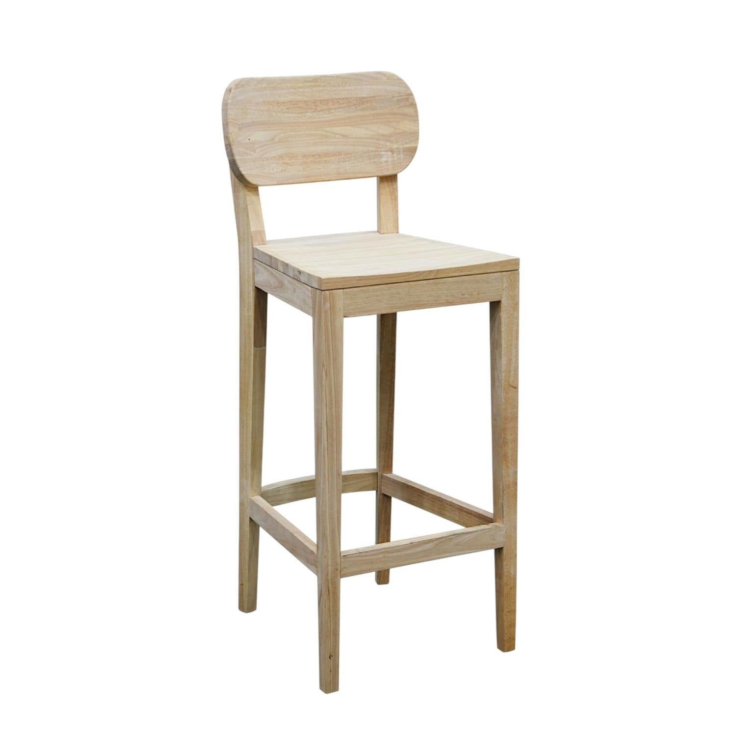 Chaise de bar en bois massif - Style Tradition