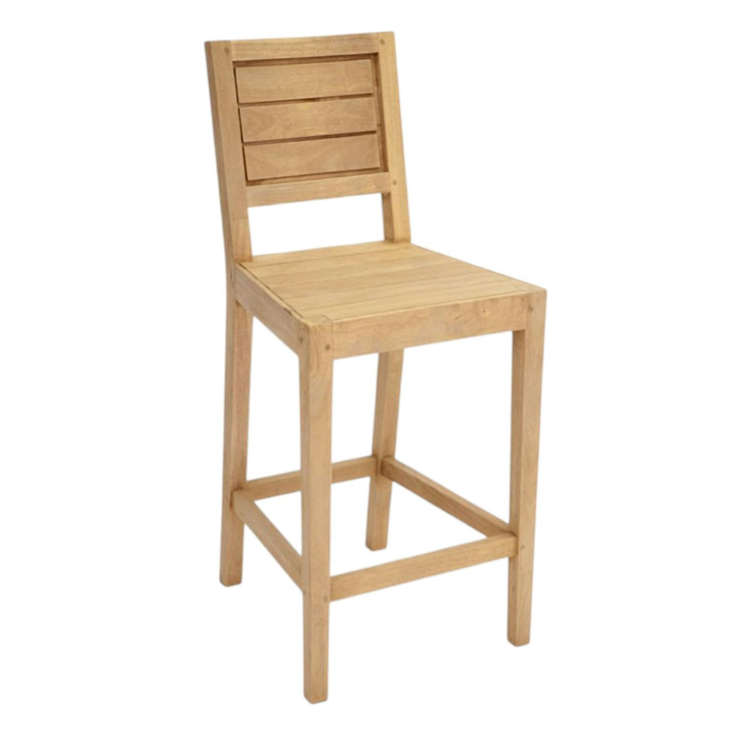 Chaise de bar Hévéa 42x46x97cm ATTAN