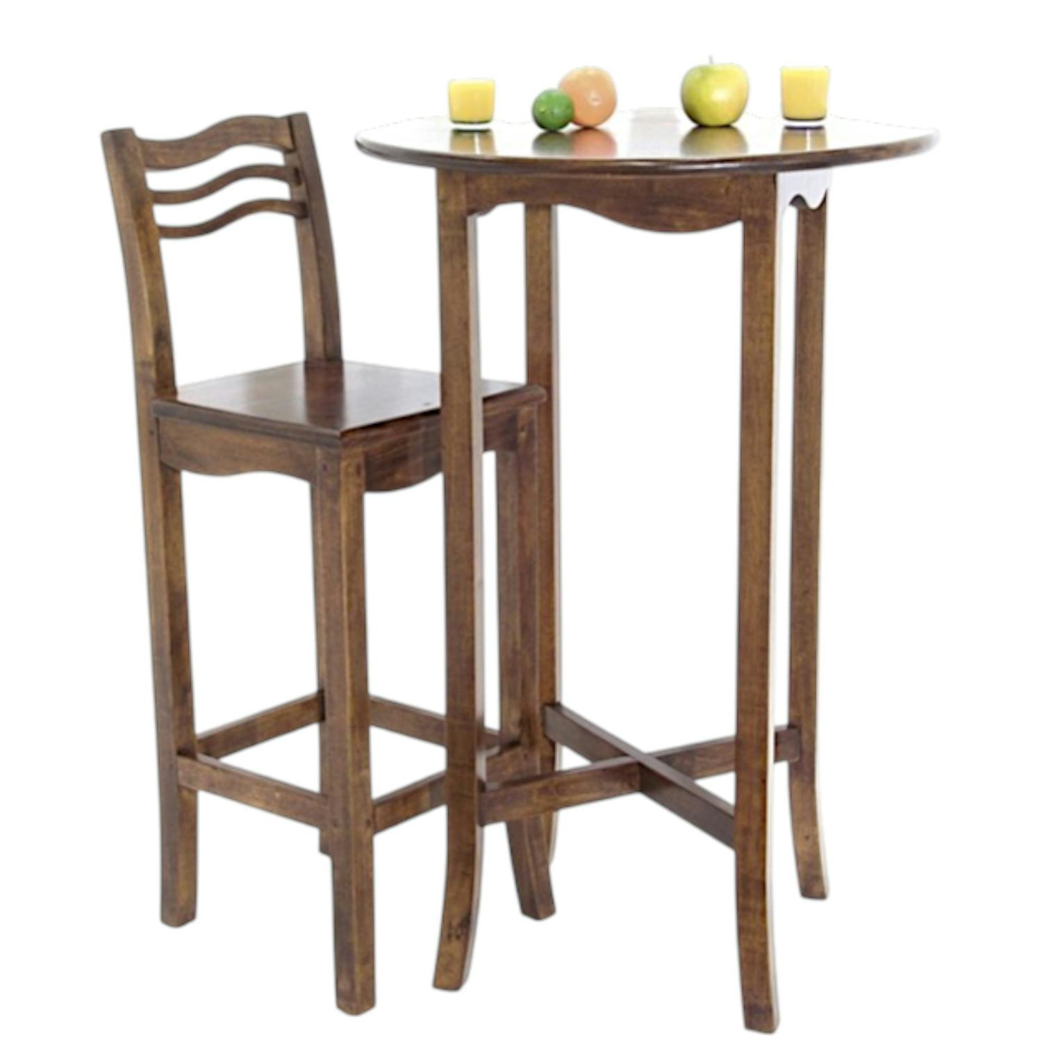 Chaise de bar en bois massif - Style traditionnel