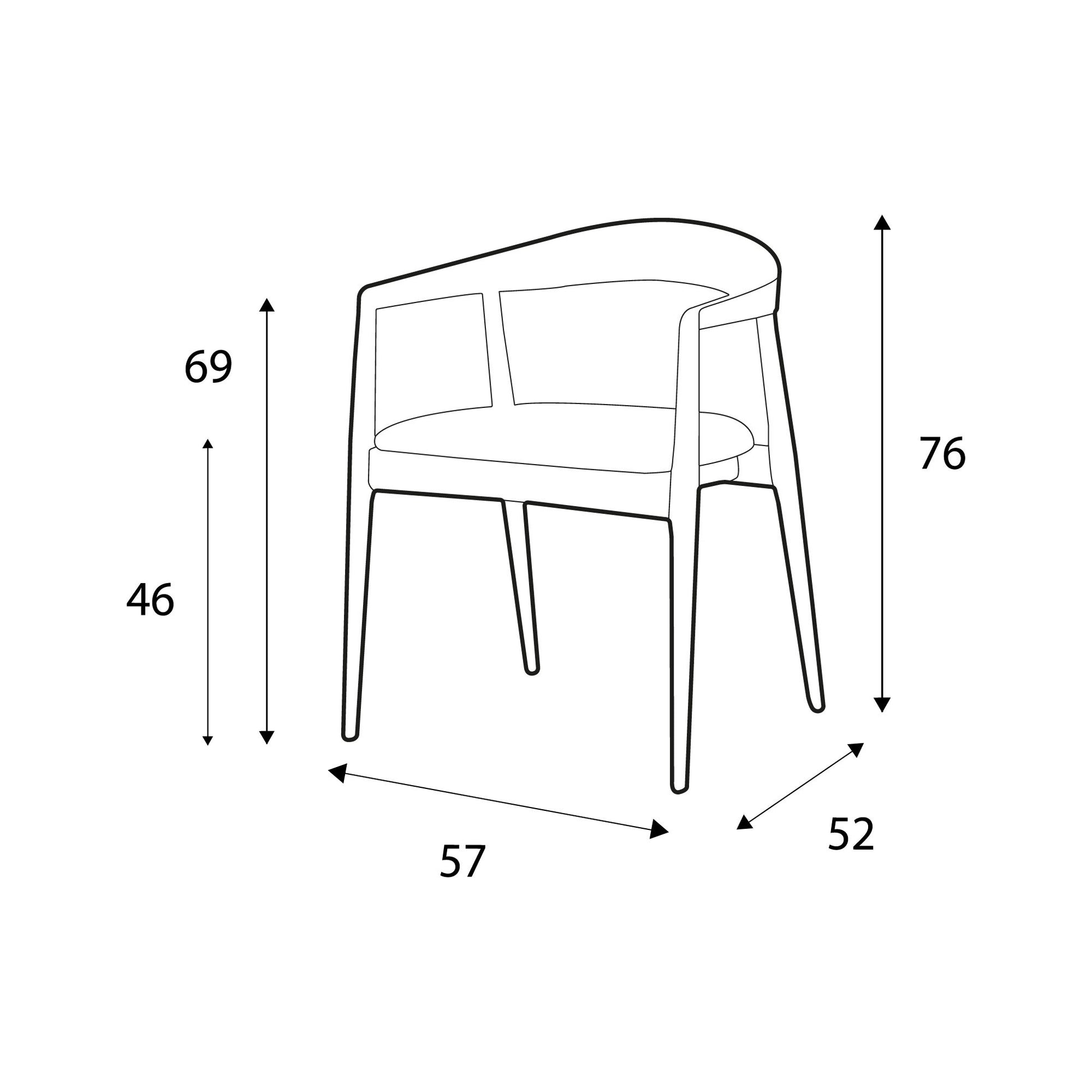 Chaise de salle à manger Pura | LIGNART
