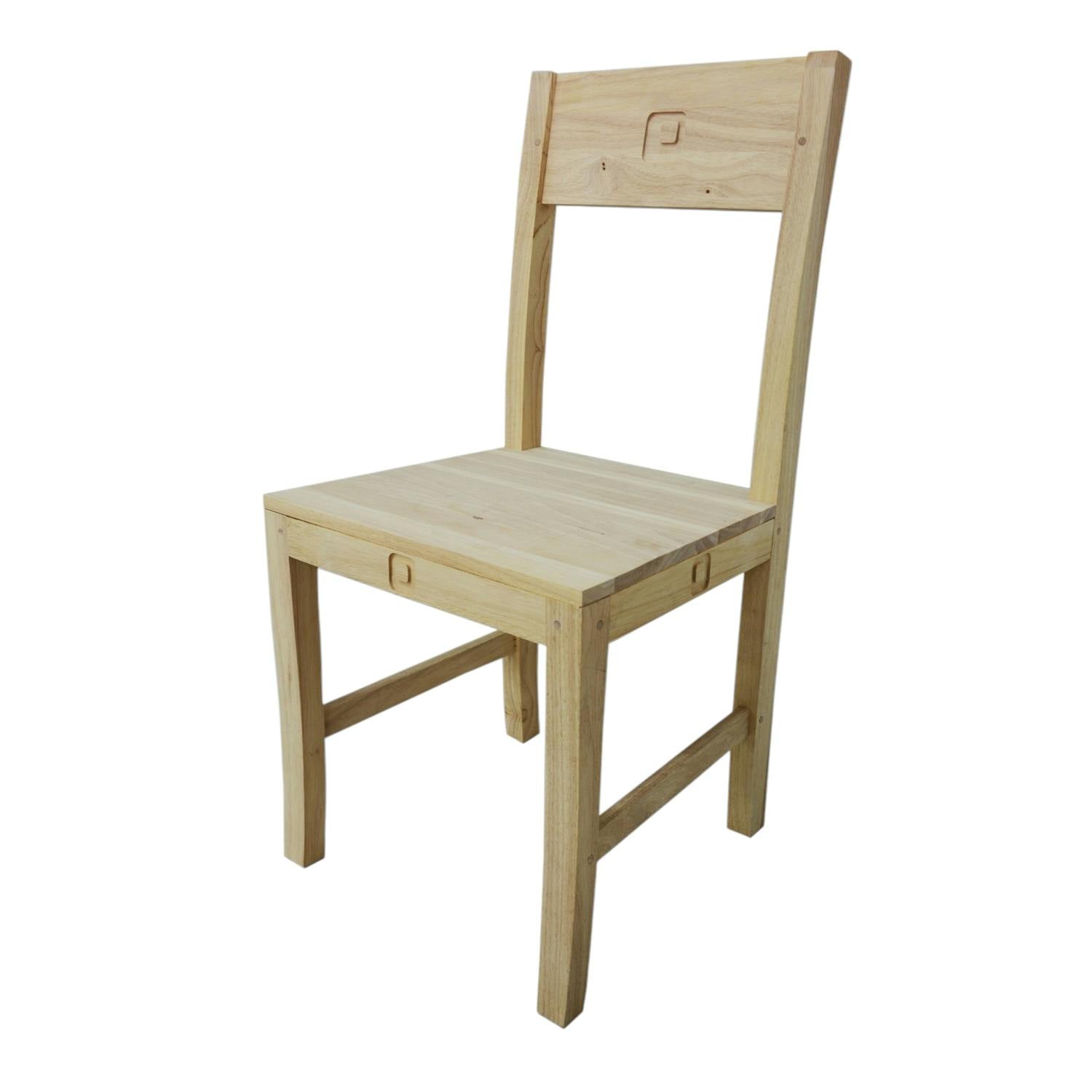 Chaise Hévéa 45x46x90cm TESSA