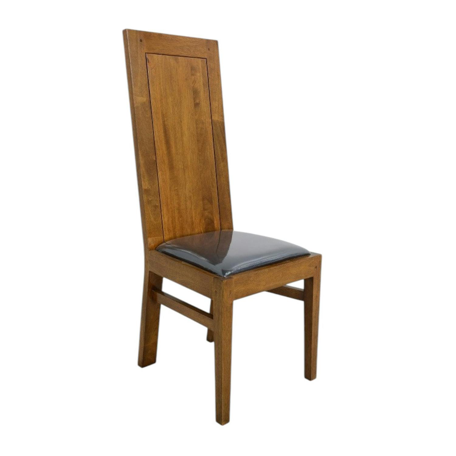 Chaise en bois massif - Style contemporain