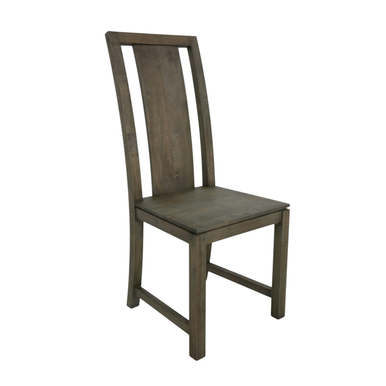 Chaise Hévéa dossier haut 45x52x105cm HELENA