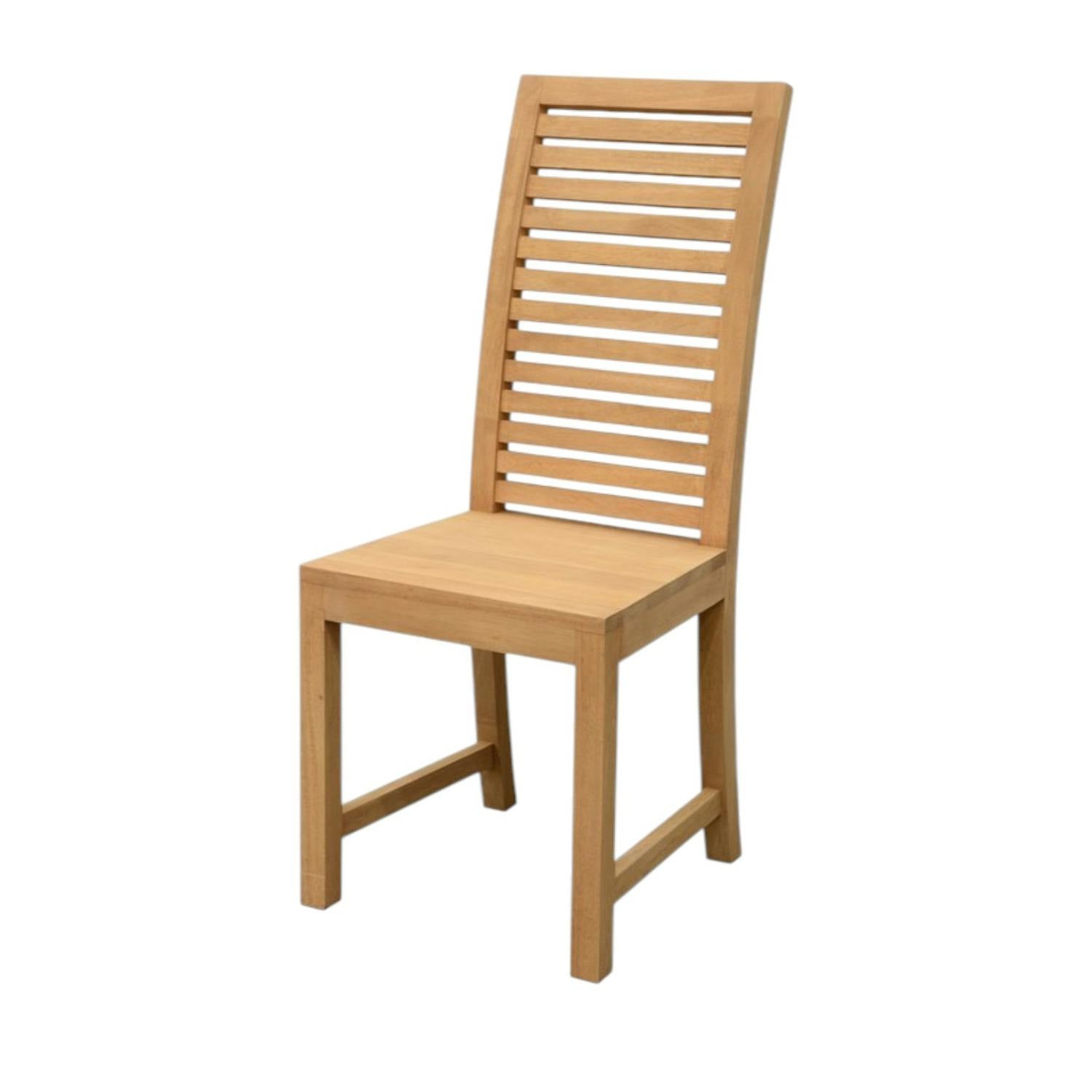 Chaise Hévéa dossier haut Persienne 45x52x105cm NEW ORLEANS